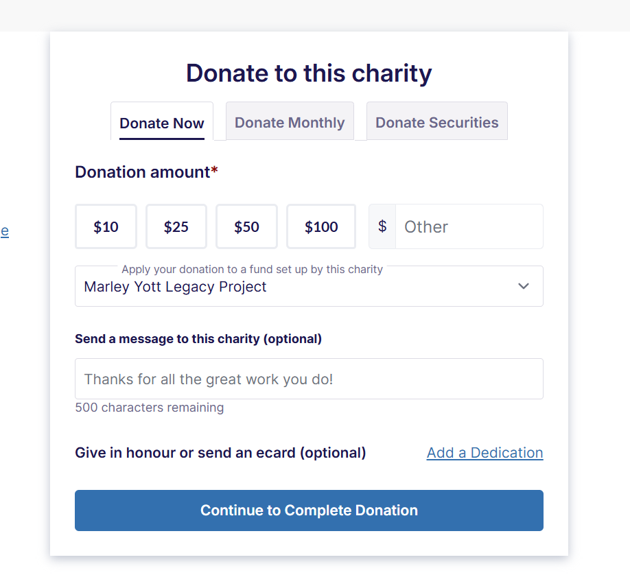 donate